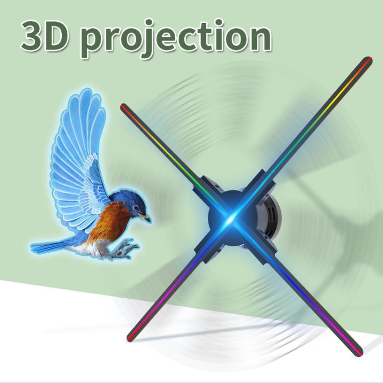 60cm 3D Holographic Fan with 1600x720 Resolution & 720 LEDs WiFi/APP DIY Content Control